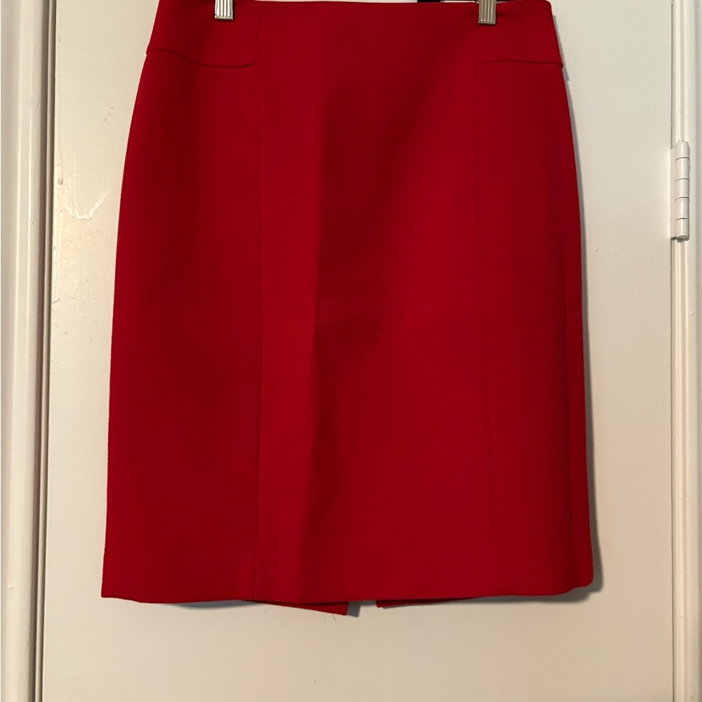 Ann Taylor Red Women's Pencil Skirt Size 6